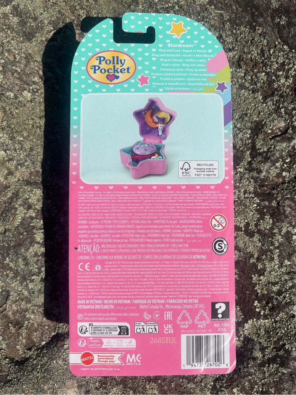 Polly Pocket StarDream collectible vintage 90s Playset - Purple Pink RARE SET - Picture 3 of 3